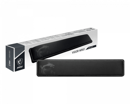 MSI Vigor-WR01, Black, Memory foam, Rubber, 432 mm, 86 mm, 25 mm, 300 g